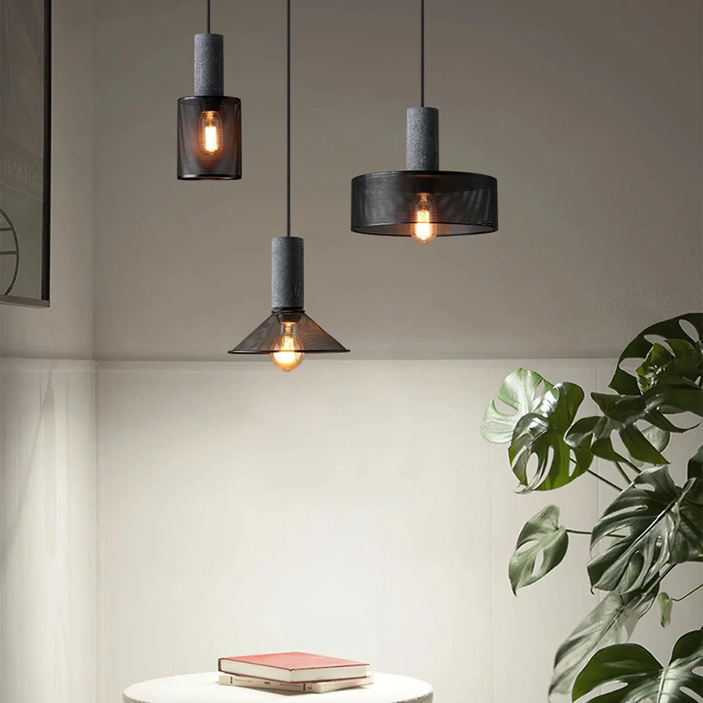 Concrete Cylinder Pendant Light in Urban Design | Valnora