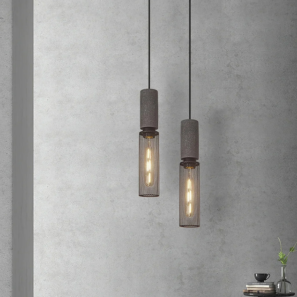 Concrete Cylinder Pendant Light in Urban Design | Valnora