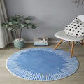 Contemporary Anti Slip Polyester Round Geometric Rug | Brindel
