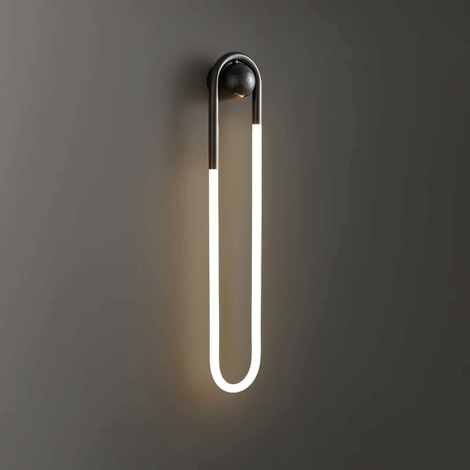 Contemporary Brass Loop LED Wall Light for Interiors | Loopra