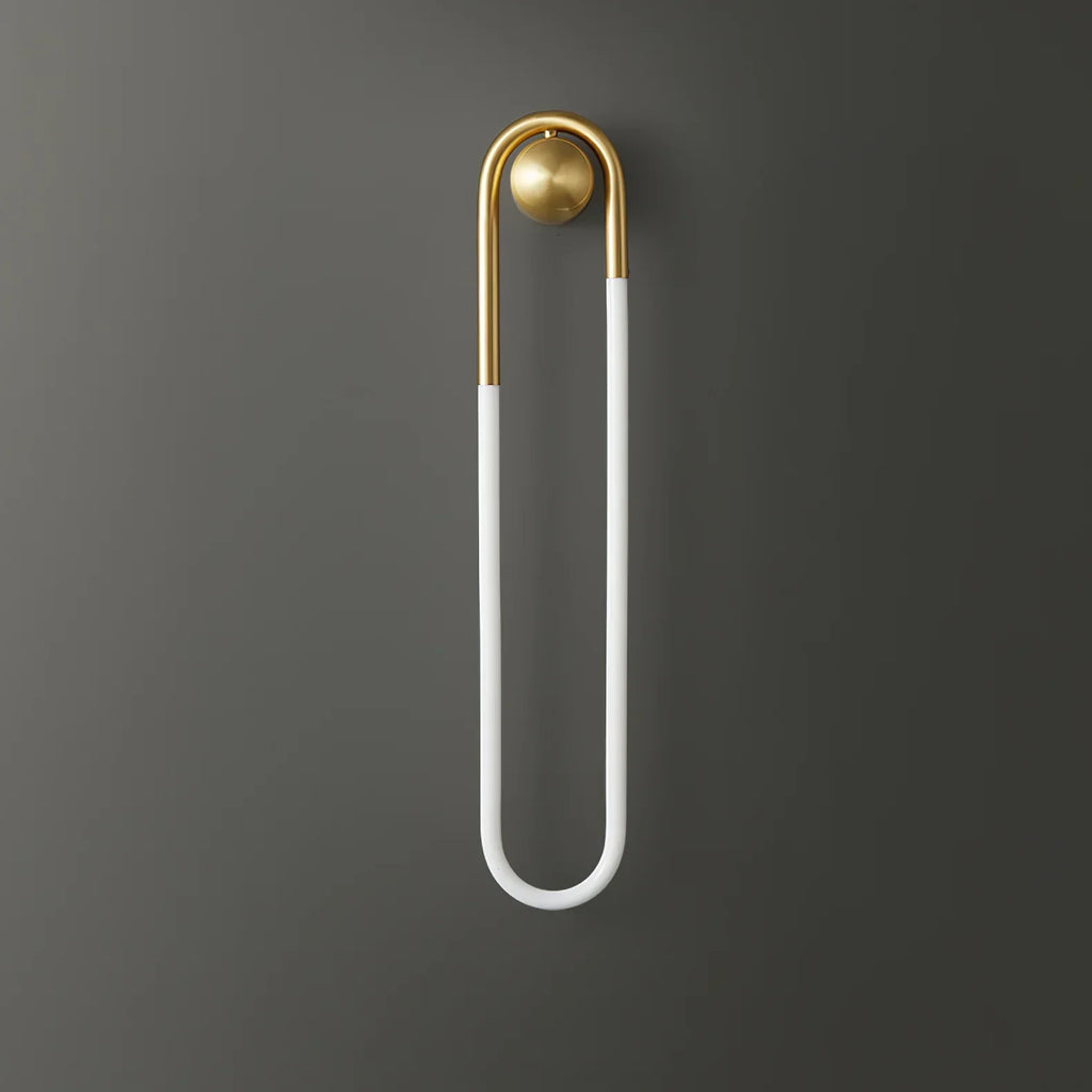 Contemporary Brass Loop LED Wall Light for Interiors | Loopra