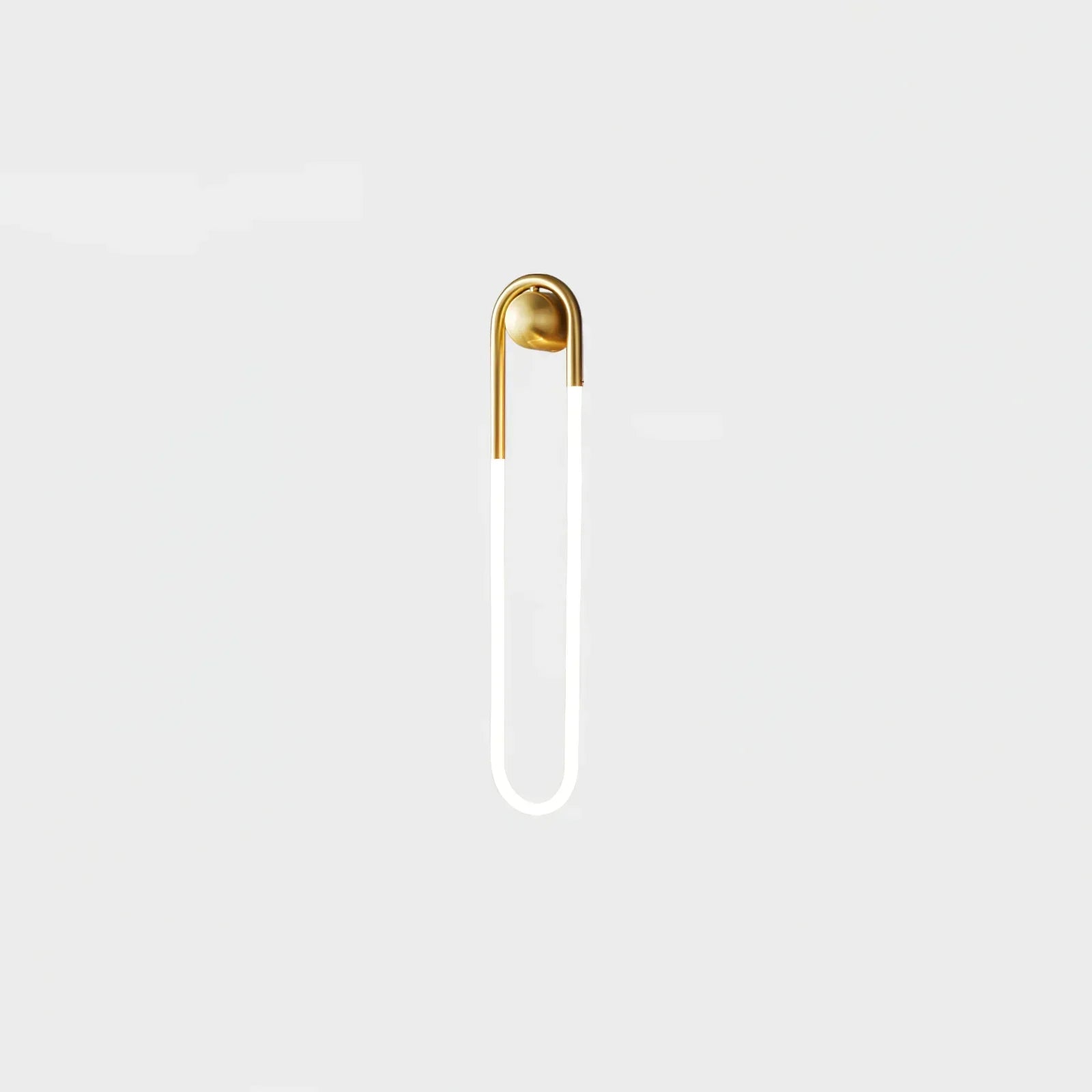 Contemporary Brass Loop LED Wall Light for Interiors | Loopra