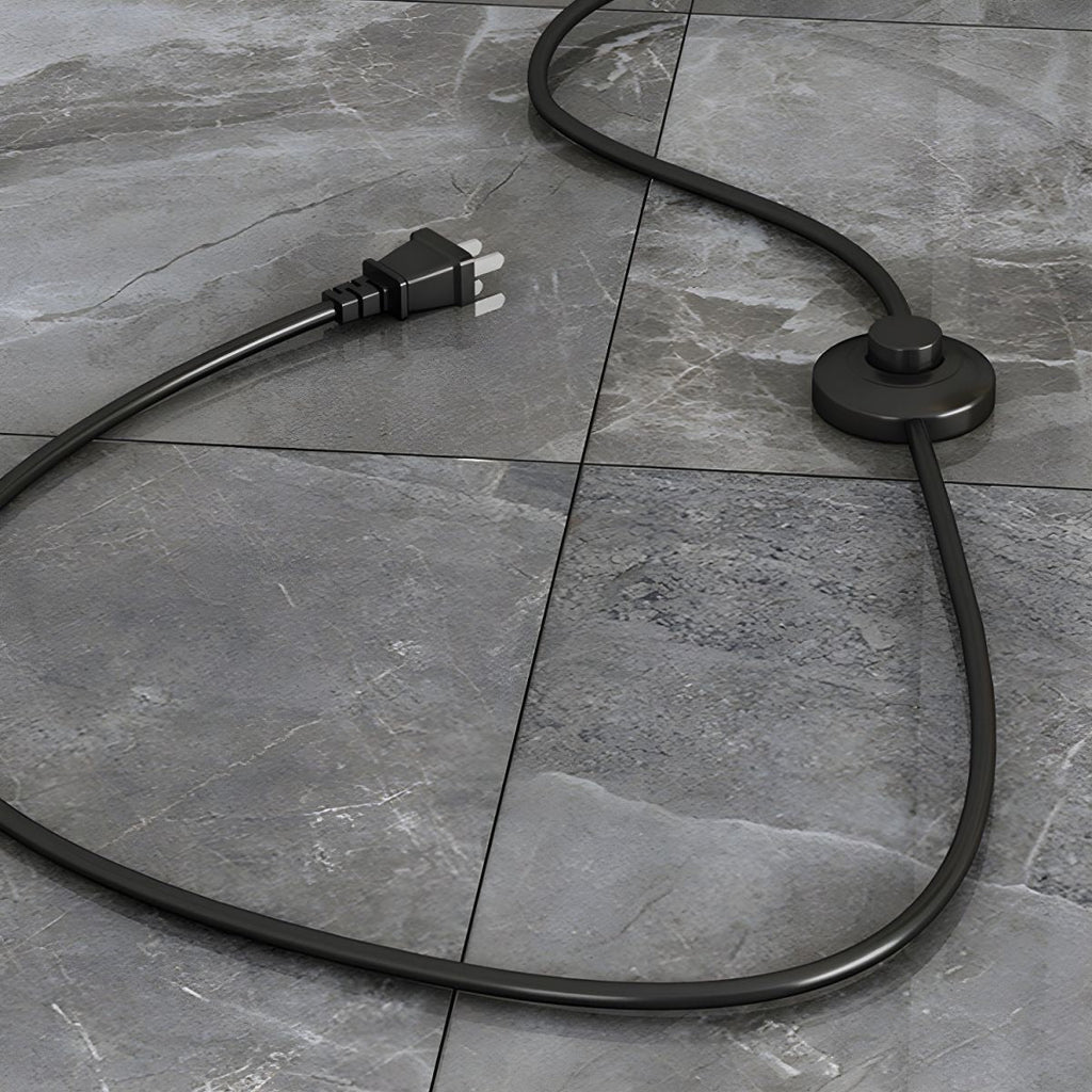 Contemporary Floor Lamp With Tapered Shade Metal Lighting | Wardilo