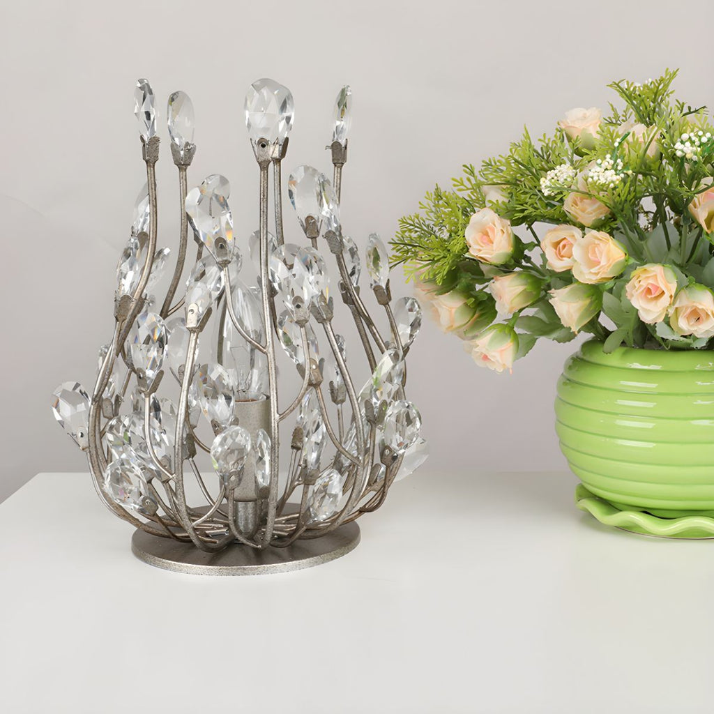 Crystal Retro Accent Table Lamp Modern Style | Voliran