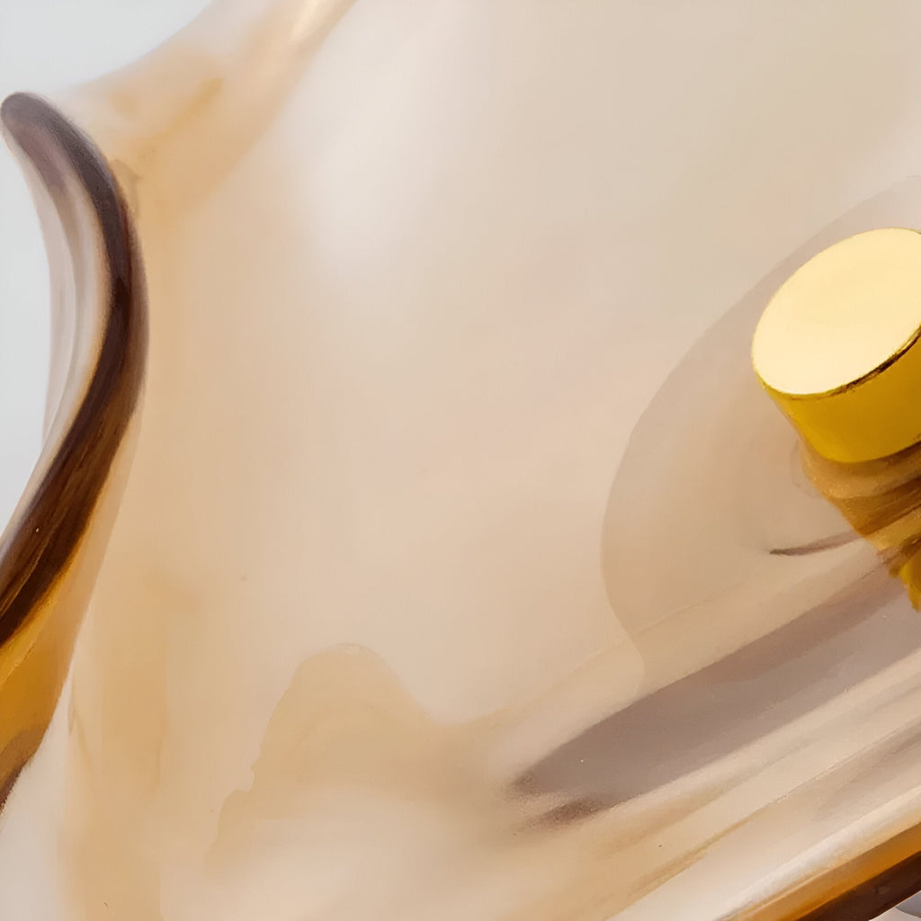 Curved Glass Wall Light in Nordic Japandi Style | Glazia