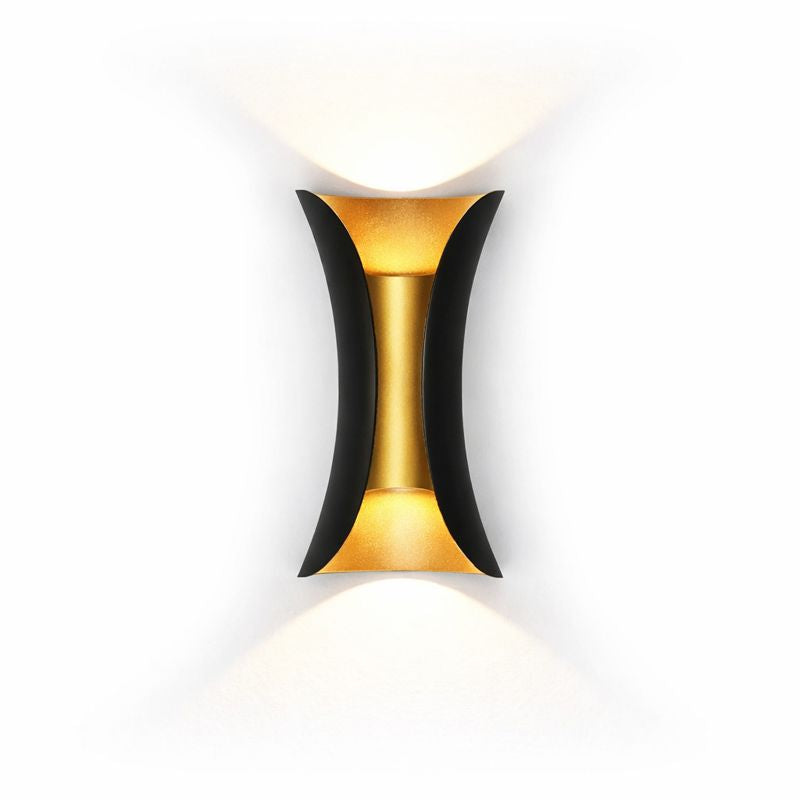 Curved Outdoor LED Wall Light Modern Design | Renvix