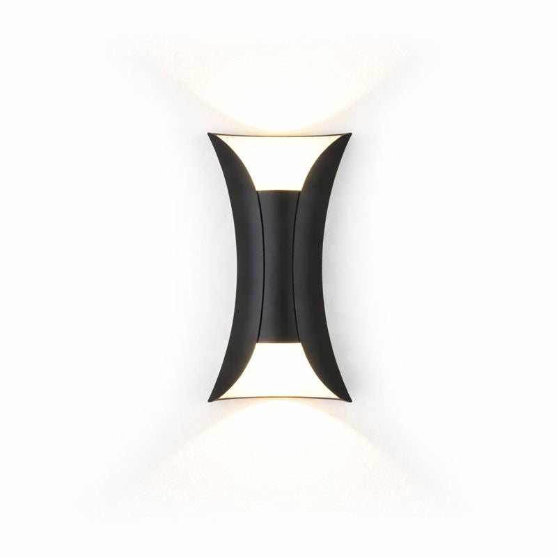 Curved Outdoor LED Wall Light Modern Design | Renvix