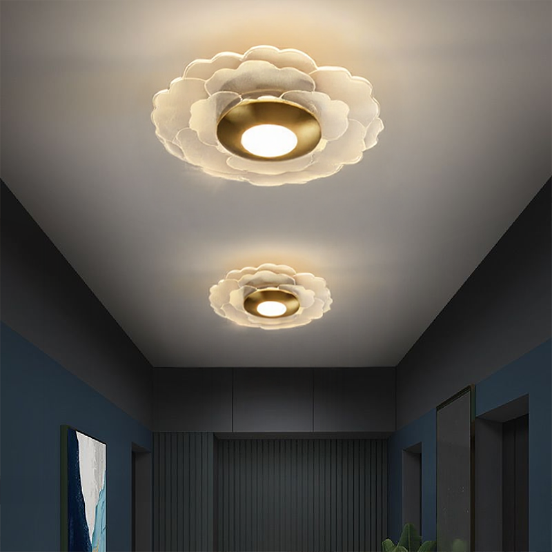 Dimmable LED Ceiling Light with Geometric Style | Luravix