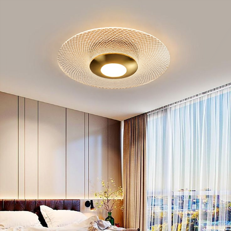 Dimmable LED Ceiling Light with Geometric Style | Luravix