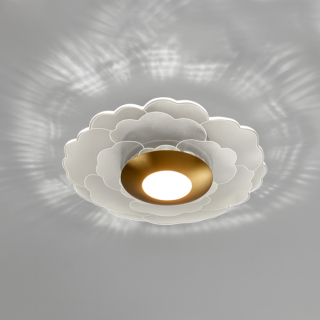 Dimmable LED Ceiling Light with Geometric Style | Luravix