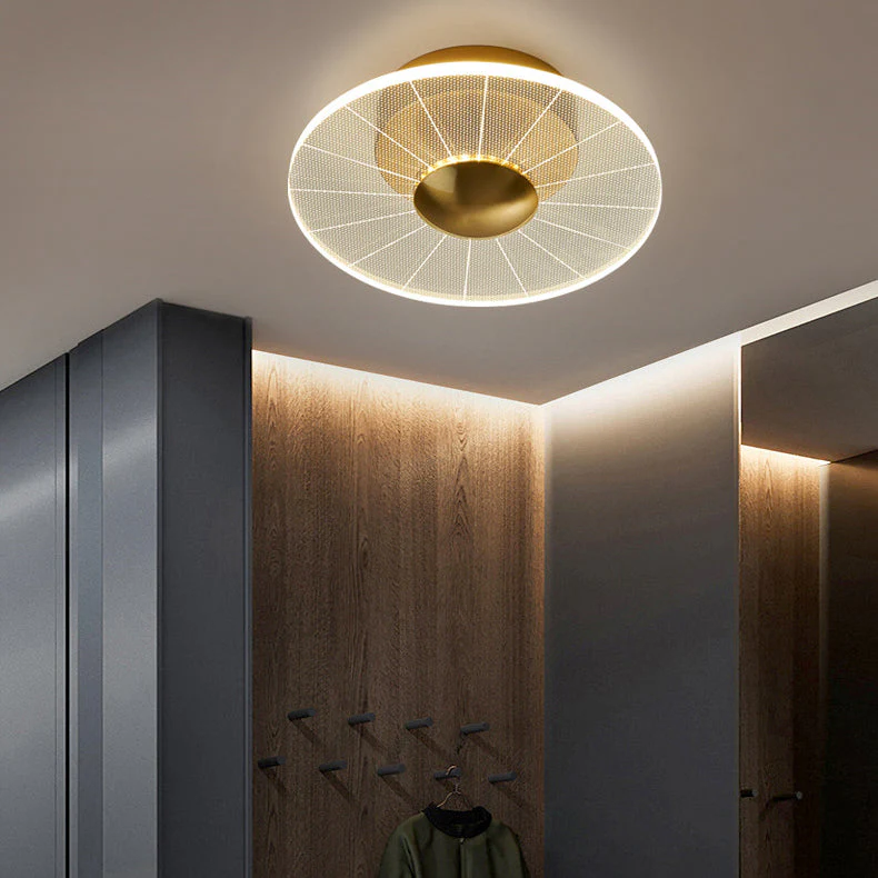 Dimmable LED Ceiling Light with Geometric Style | Luravix