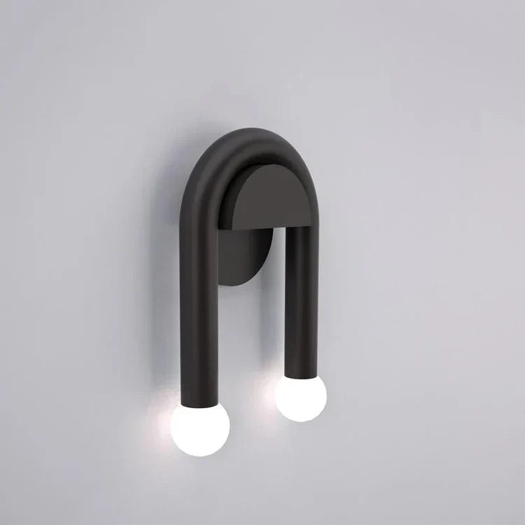 Double LED Metal Arc Wall Light for Modern Rooms | Xaviel