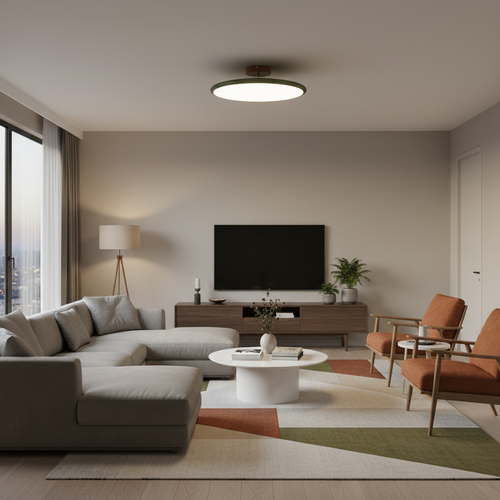 Adjustable LED Ceiling Light - Modern Minimalist Flush Fixture