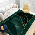 Glam Geometric Non Slip Rectangular Modern Area Rug | Caldris