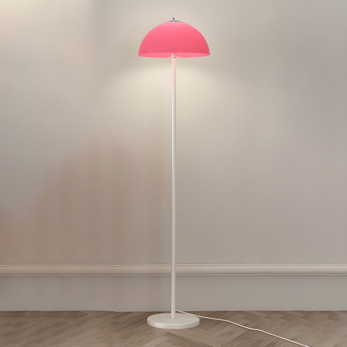 Glass Shade Floor Lamp for Modern Bedroom Style | Kelqor