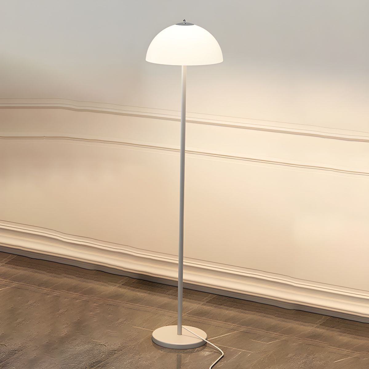 Glass Shade Floor Lamp for Modern Bedroom Style | Kelqor