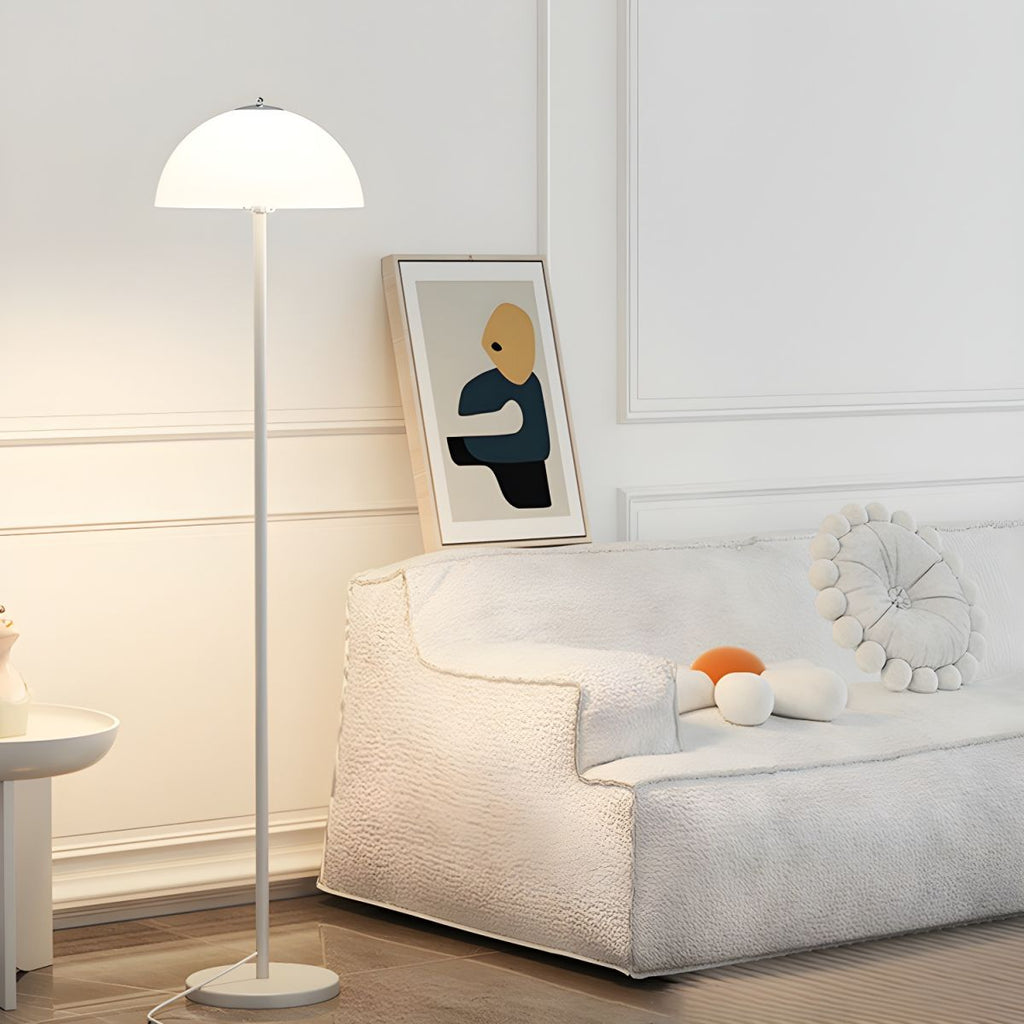 Glass Shade Floor Lamp for Modern Bedroom Style | Kelqor