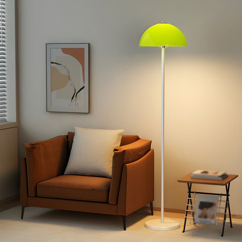 Glass Shade Floor Lamp for Modern Bedroom Style | Kelqor