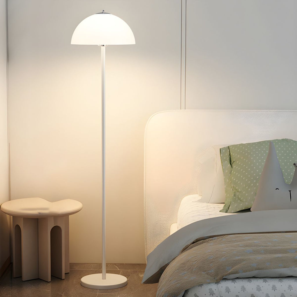 Glass Shade Floor Lamp for Modern Bedroom Style | Kelqor