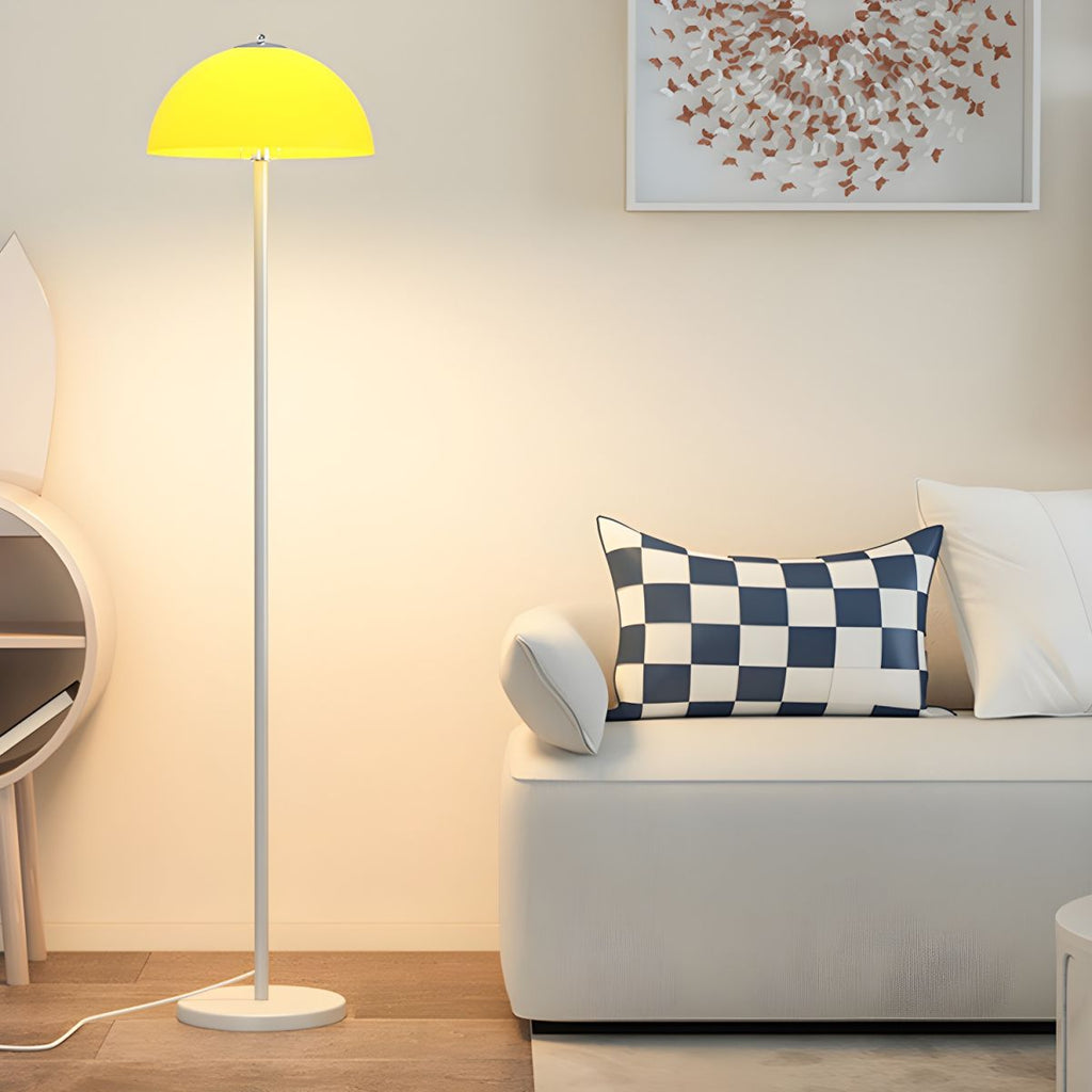 Glass Shade Floor Lamp for Modern Bedroom Style | Kelqor