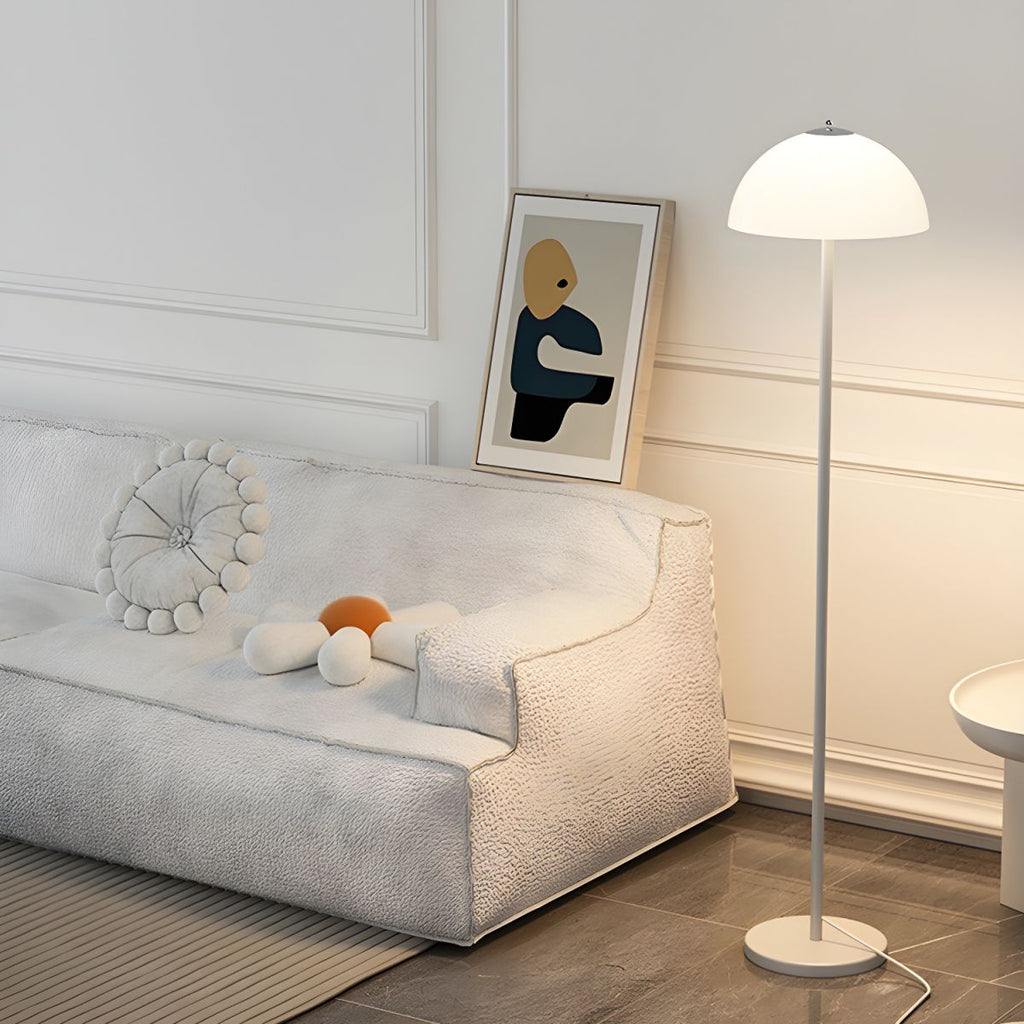 Glass Shade Floor Lamp for Modern Bedroom Style | Kelqor
