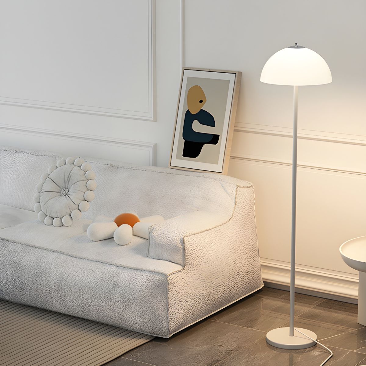 Glass Shade Floor Lamp for Modern Bedroom Style | Kelqor