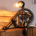 Industrial Metal Pipe Design Table Lamp | Ravako