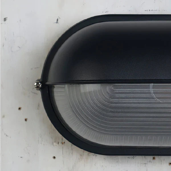 Industrial Outdoor Metal Glass Wall Light | Marvex