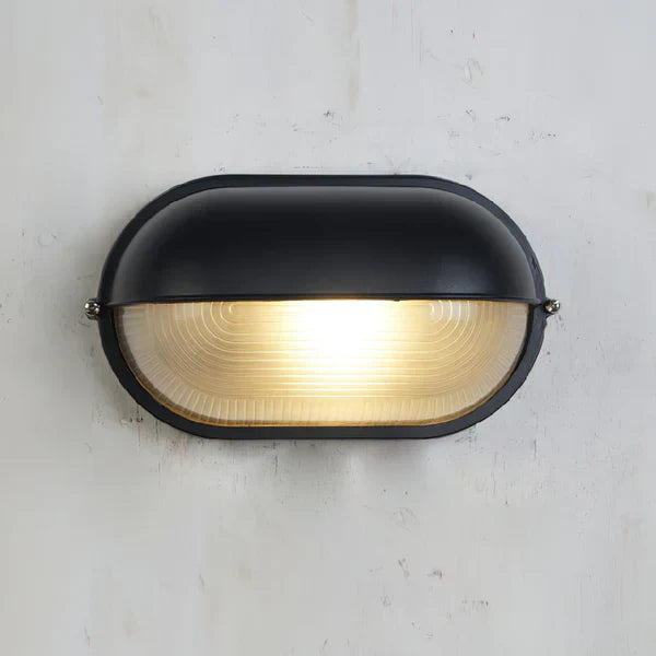 Industrial Outdoor Metal Glass Wall Light | Marvex