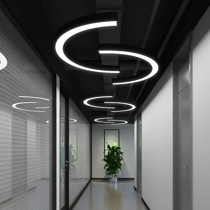 LED Arc Ceiling Light Modern Design Fixture | Lamival