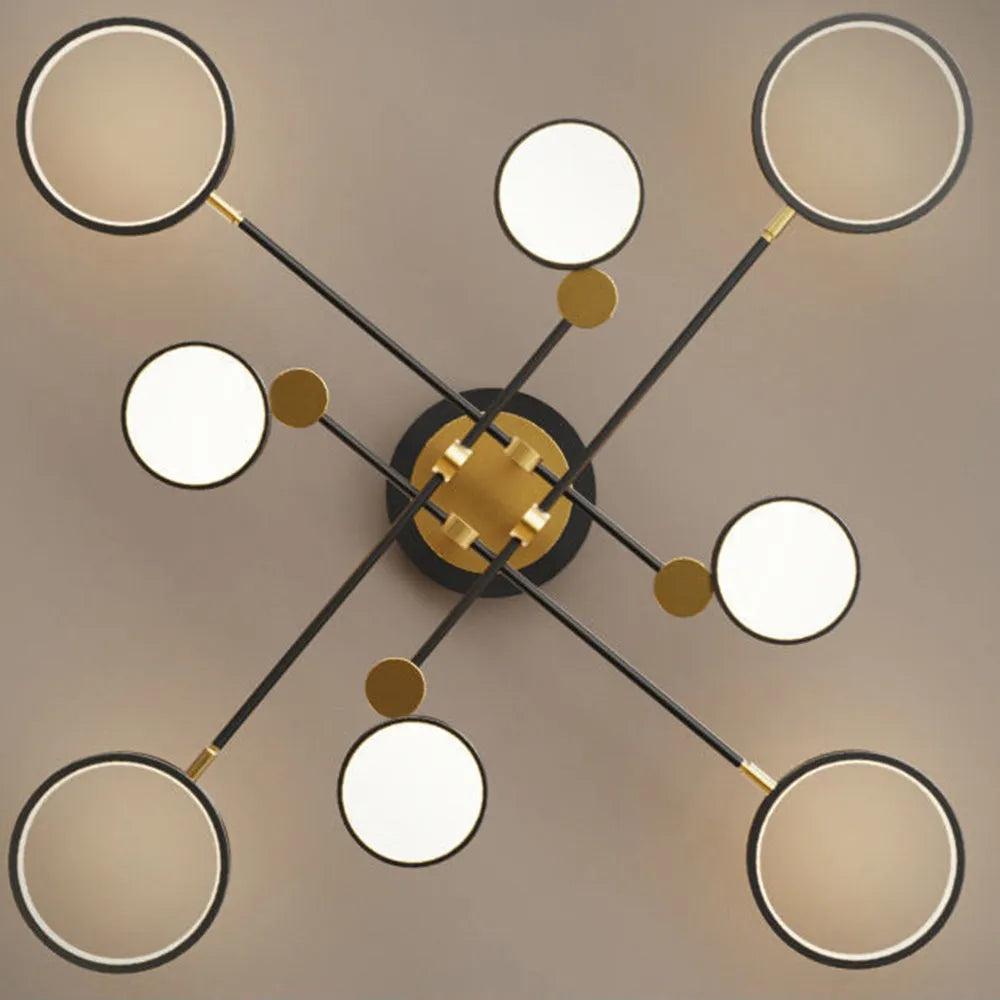 LED Gold and Black Nordic Ceiling Light | Virello