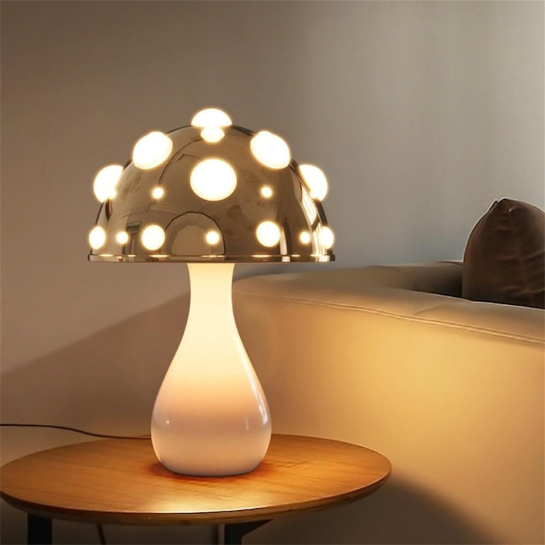 LED Mushroom Style Table Lamp with Warm White Glow | Novira