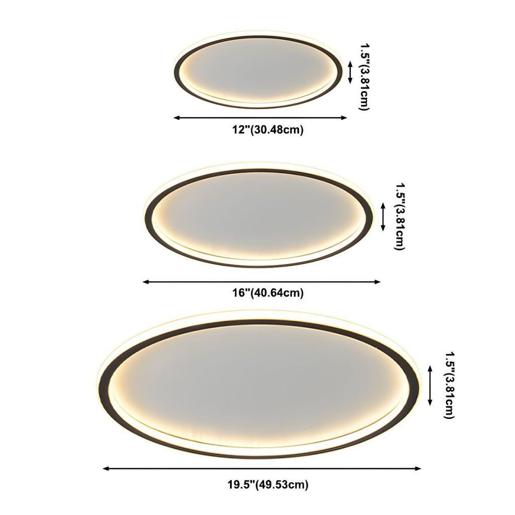 LED Round Nordic Flush Mount Ceiling Light Modern | Velvex