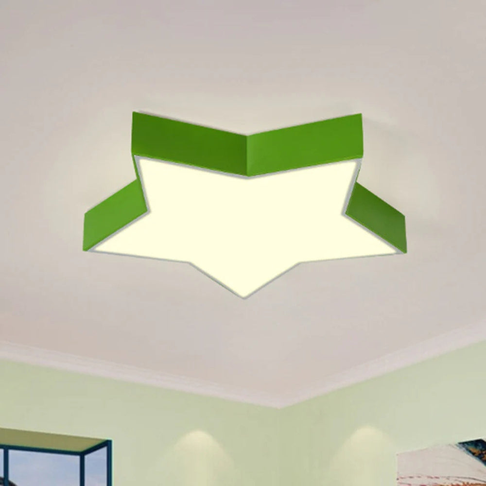 LED Star Ceiling Light Acrylic Flush Mount for Kids | Lumirus