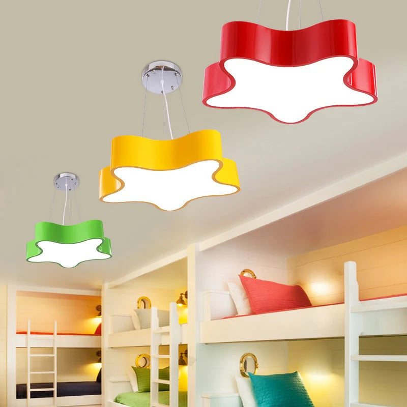 LED Star Pendant Light for Kids Room Ceiling | Selira