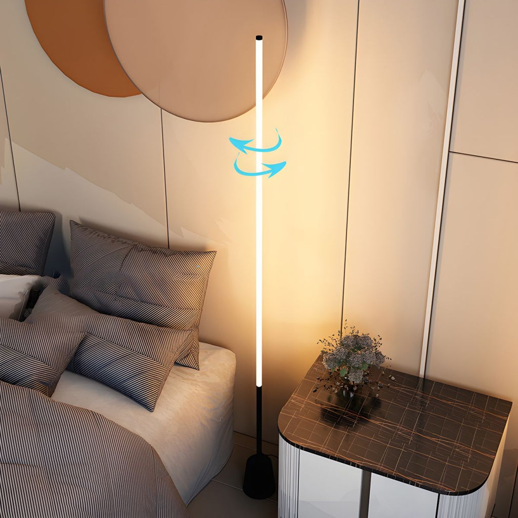 Linear Metal Frame Floor Lamp Modern Design | Zenvora