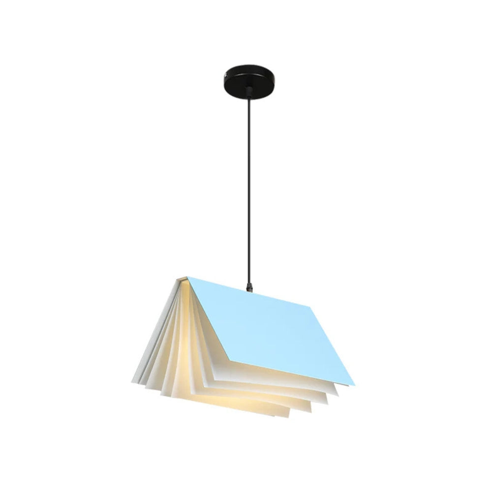 Metal Book Shade Pendant Light for Kids Room | Serora