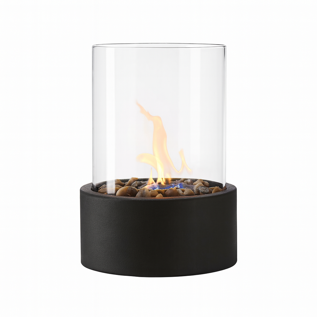 Metal Flame Effect Table Lamp Modern Accent | Flamero