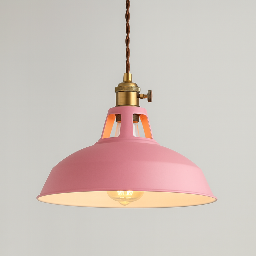 Metal LED Pendant Light in Colour Loft Style | Lanetra