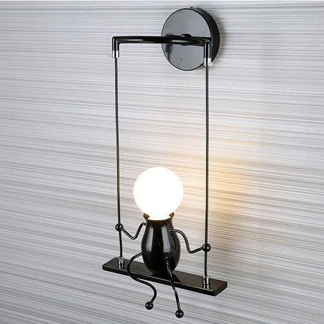 Metal LED Swing Figure Wall Light Modern Style | Swaylux