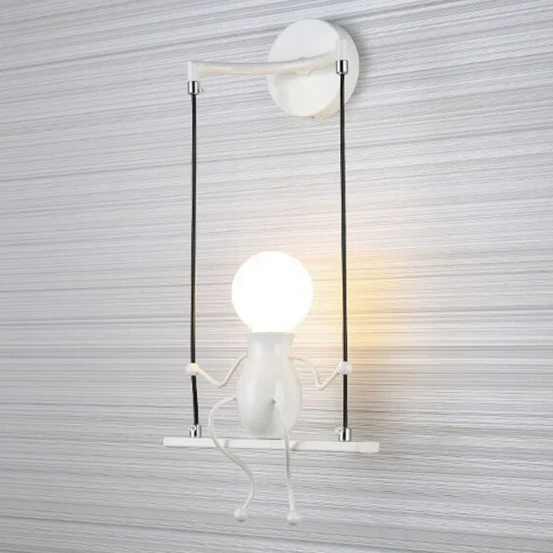 Metal LED Swing Figure Wall Light Modern Style | Swaylux