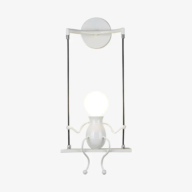 Metal LED Swing Figure Wall Light Modern Style | Swaylux