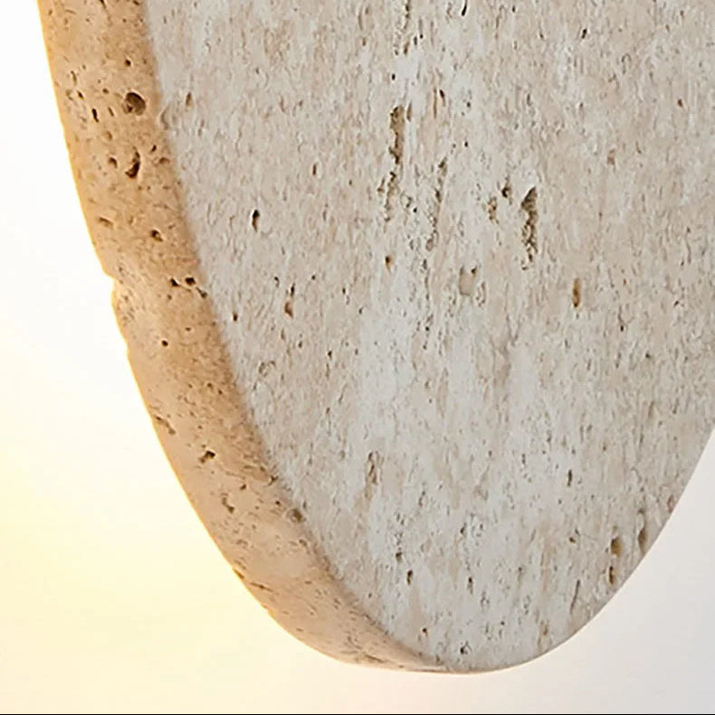 Minimal Travertine Glow Wall Light Modern Design | Stonera