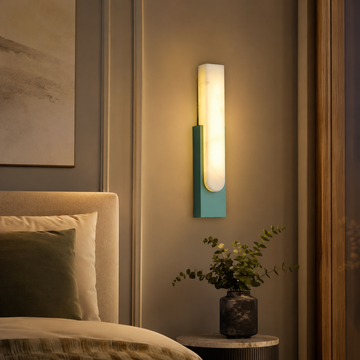 Alabaster LED Wall Light - Minimalist Modern Sconce