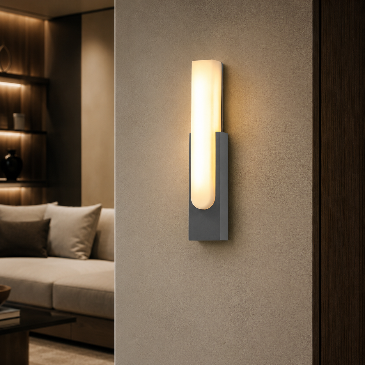 Alabaster LED Wall Light - Minimalist Modern Sconce