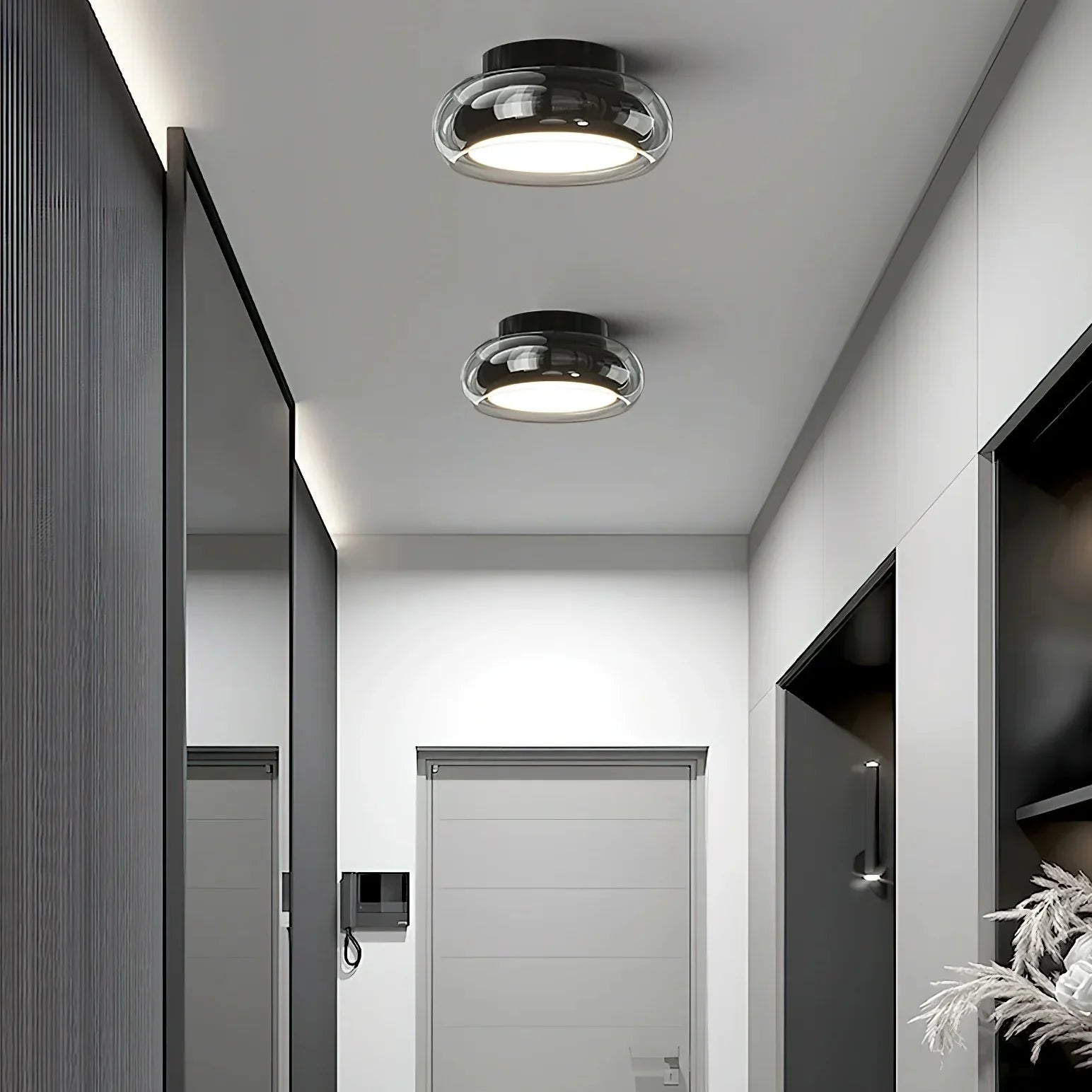 Minimalist Glass Shade Ceiling Light for Interiors | Norora