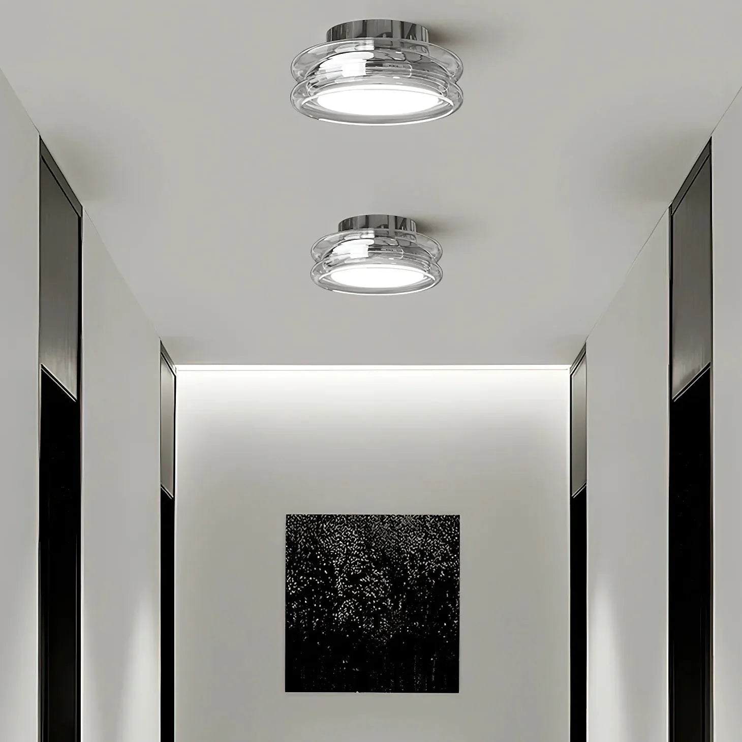 Minimalist Glass Shade Ceiling Light for Interiors | Norora