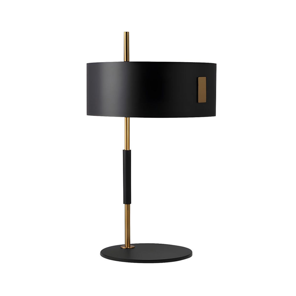 Minimalist Table Lamp with Black Shade Metal Base | Lioris