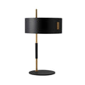 Minimalist Table Lamp with Black Shade Metal Base | Lioris