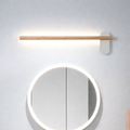 Minimalist Wood LED Linear Bathroom Wall Light | Valqen